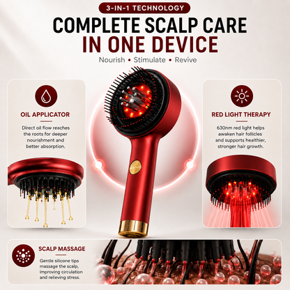 Curavox 3 In 1  Electric Scalp Massager | IPX7 Waterproof | Headache Relief & Hair Growth